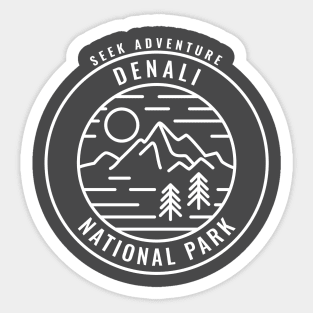 Denali National Park Retro Sticker